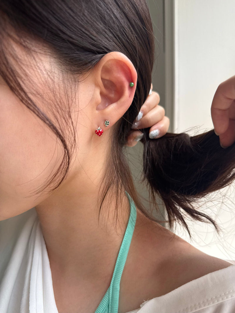 [925 Silver] เจาะ X-Line (2 แบบ) 20G เจาะร่างกาย เจาะหลัง เจาะกระดูกอ่อน 