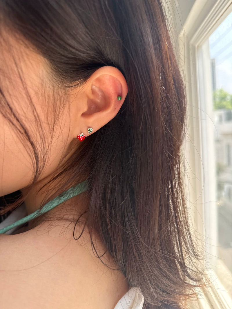 [925 Silver] เจาะ X-Line (2 แบบ) 20G เจาะร่างกาย เจาะหลัง เจาะกระดูกอ่อน 