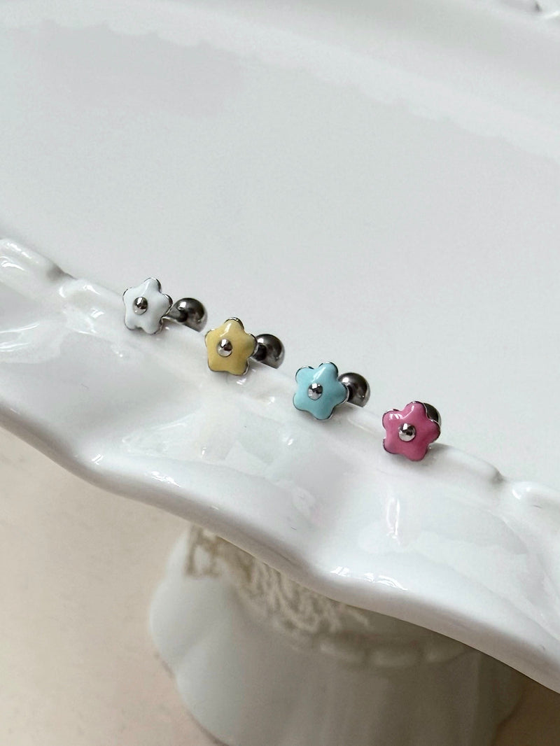 [サージカル]ルキーフラワー ピアッシング (4Color) 16G