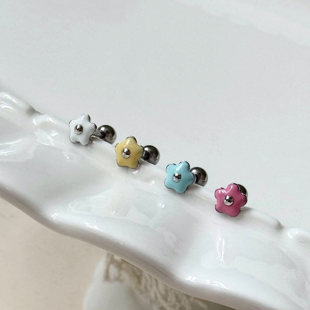 [サージカル]ルキーフラワー ピアッシング (4Color) 16G