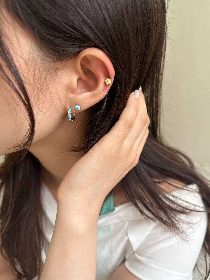 [サージカル]ルキーフラワー ピアッシング (4Color) 16G