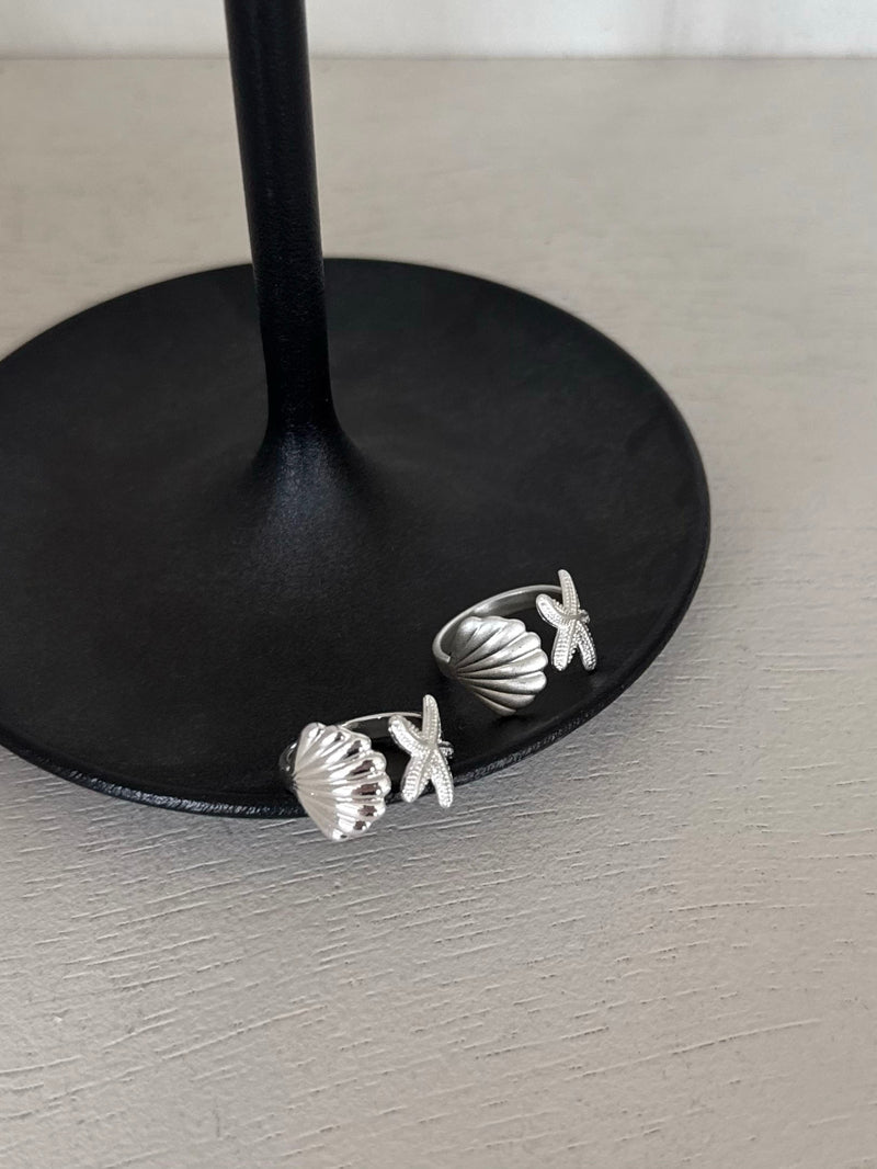 [925 Silver] Triple Cubic Sparkling Ring