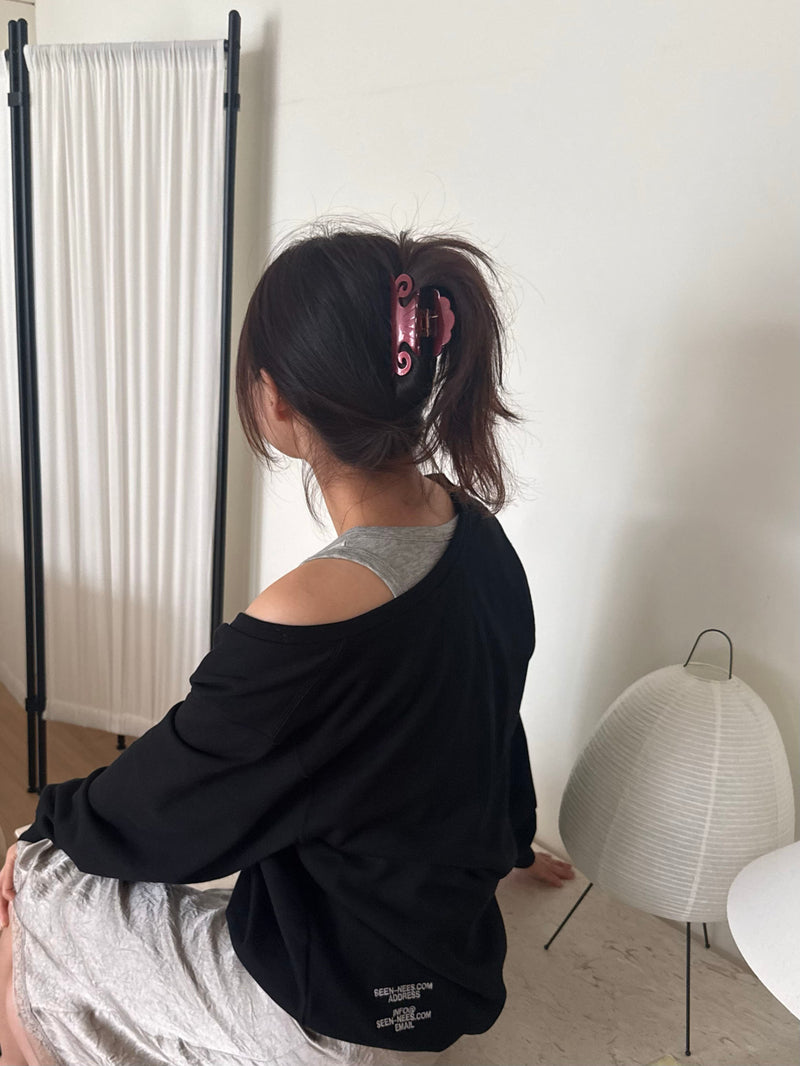 クラシカルシェル ヘアクリップ（3Color）