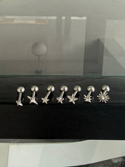 [全サージカル] NEW スターモチーフピアス (7Type) ボディピアス 16G ピアッシング