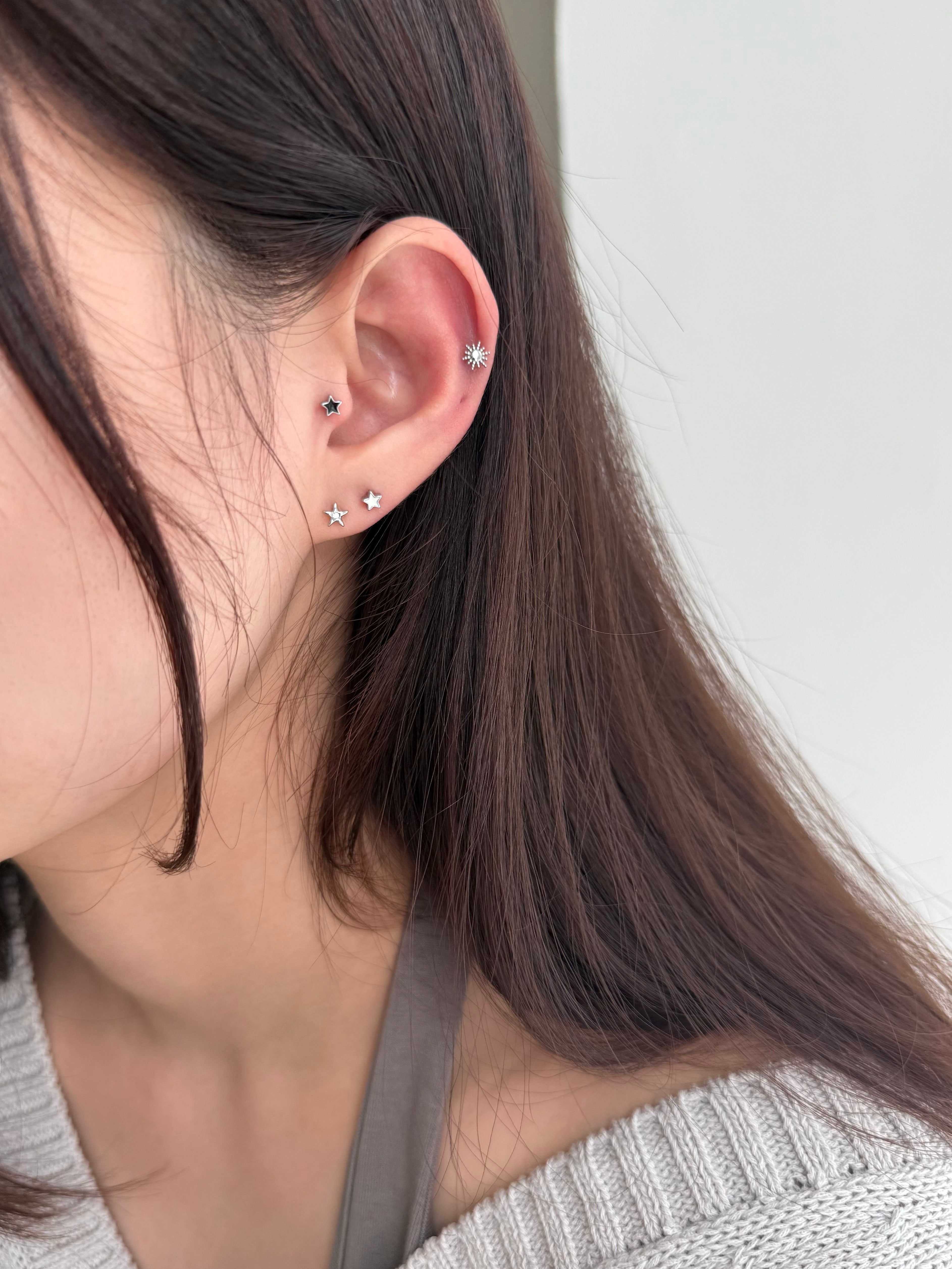 [全サージカル] NEW スターモチーフピアス (7Type) ボディピアス 16G ピアッシング