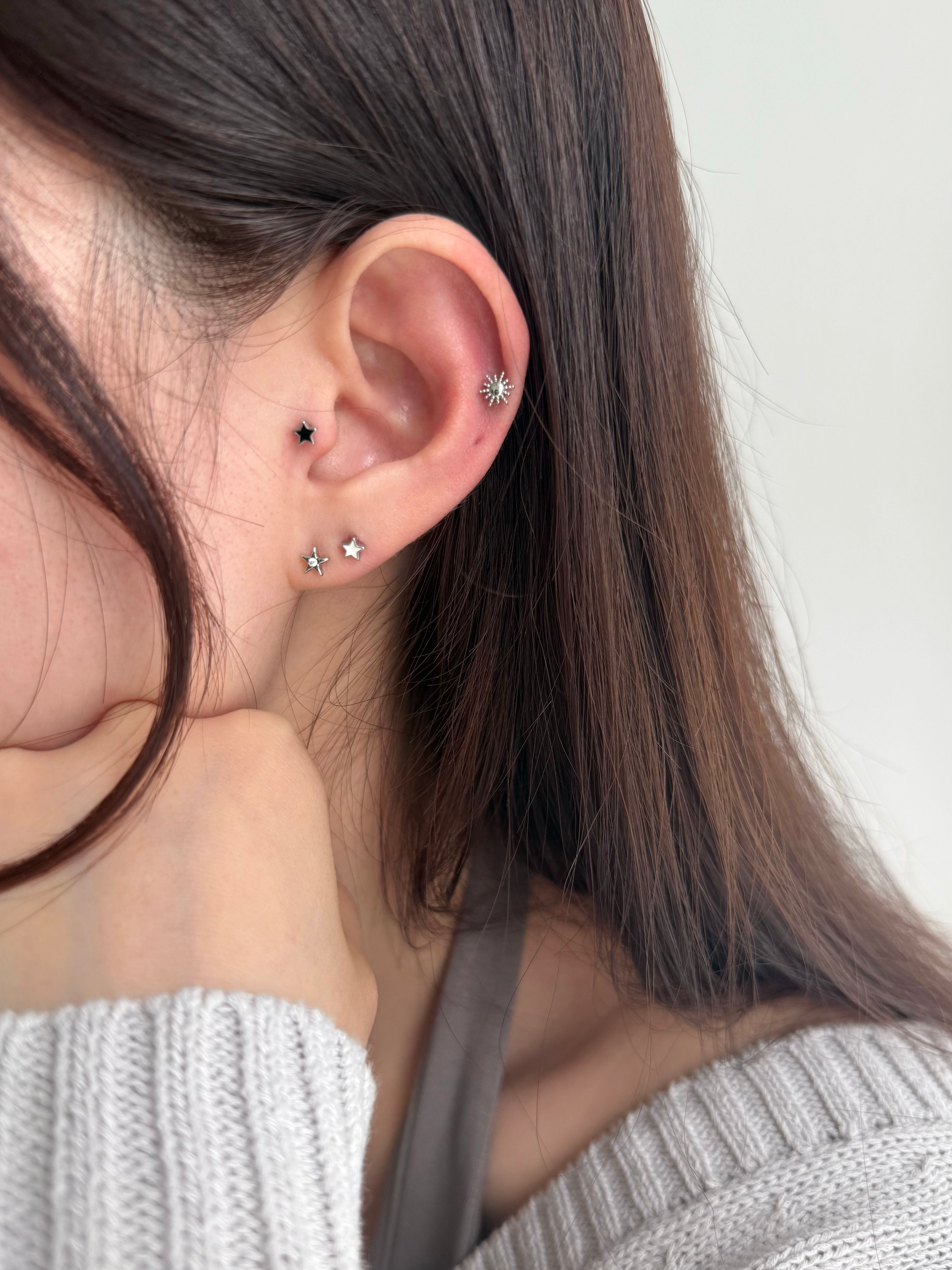 [全サージカル] NEW スターモチーフピアス (7Type) ボディピアス 16G ピアッシング