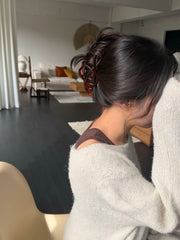 ト音記号 モチーフ アセテート バンスクリップ（4Color）ヘアクリップ