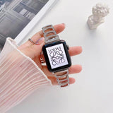 【4色】メタル キュービック Cチェーンバンド applewatch＃ apple watch バンド givgiv 38mm/40mm/41mm用 01シルバー 