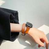 【5色】アトラージュ 本革 ダブルツアー バンド applewatch7 対応 apple watch バンド givgiv 