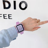 【5色】 スリム クリアー バンド Applewatch専用 apple watch バンド givgiv 