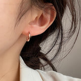 [925 Silver]2mmラウンドリングピアス Earrings 10000won 