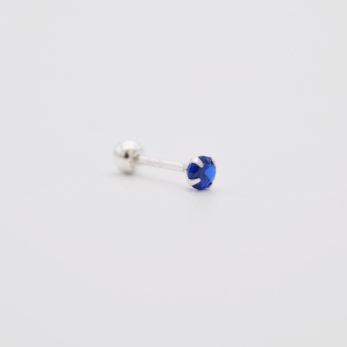 [925 Silver]3ミリカラーキュービックピアス Earrings 10000won 