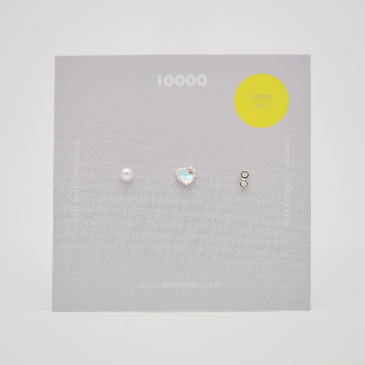 [925 Silver]アクアハートピアッシング[3セット] Piercing 10000won 
