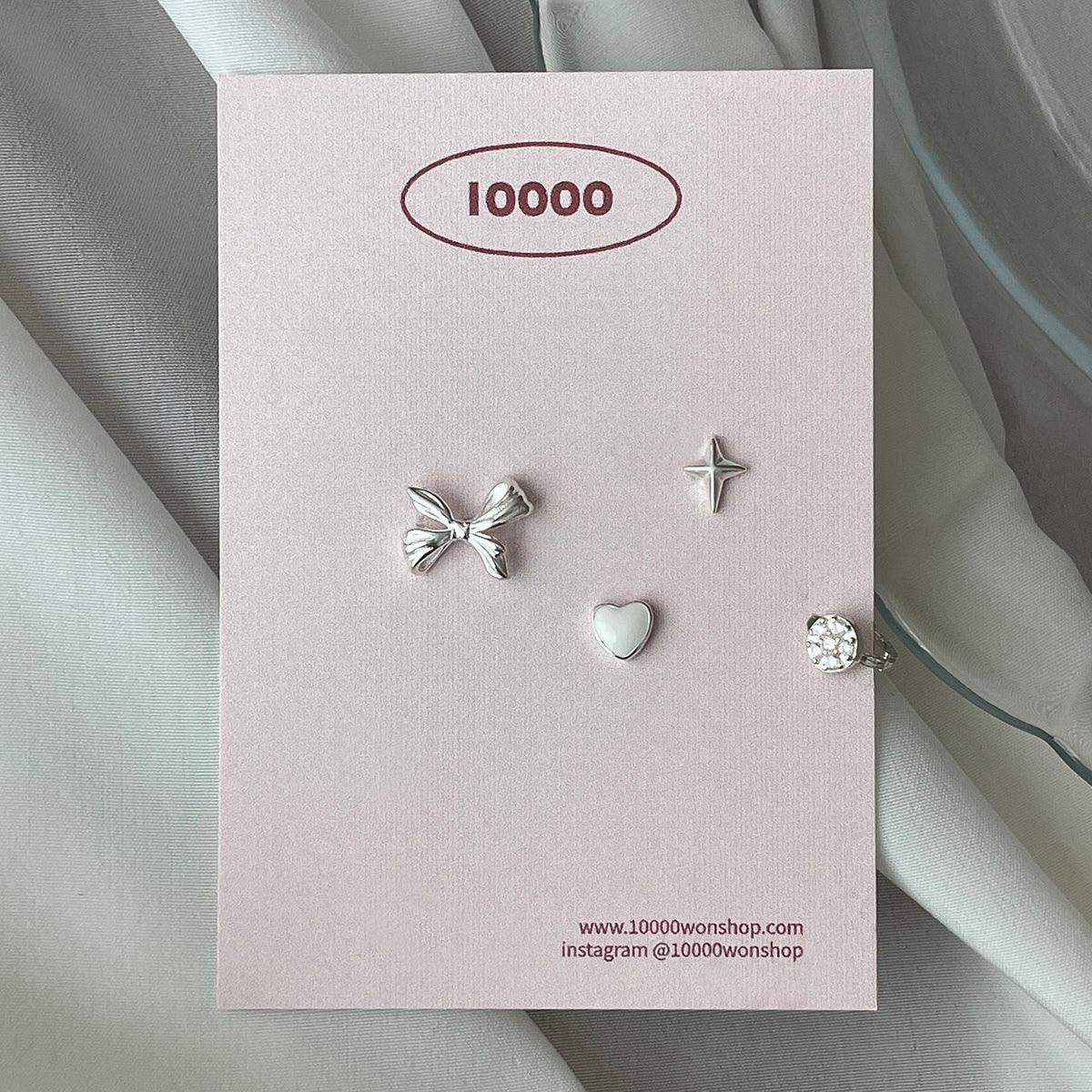 [925 Silver]アニーリボンピアッシング[4セット] Piercing 10000won 