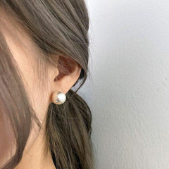 [925 Silver]ビッグサイズ パールピアス Earrings younglong-seoul 