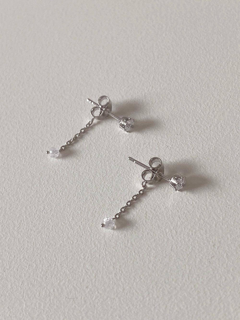 [925 Silver]ビーズショートドロップピアス Earrings The Klang 