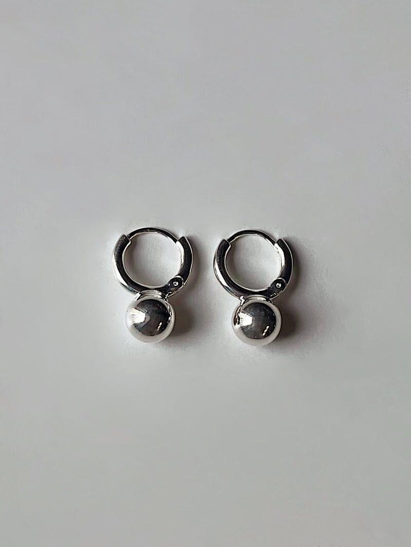[925 Silver]ボールポイントリングピアス Earrings younglong-seoul 