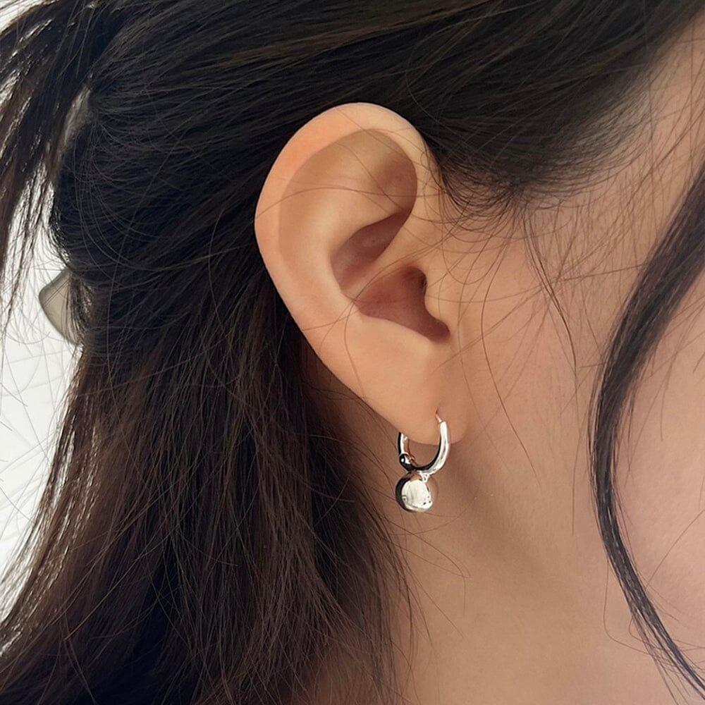 [925 Silver]ボールポイントリングピアス Earrings younglong-seoul 