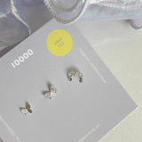 [925 Silver]ブ蝶々キュービックピアッシング[3セット] Piercing 10000won 