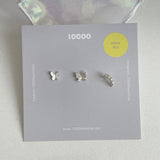 [925 Silver]ブ蝶々キュービックピアッシング[3セット] Piercing 10000won 