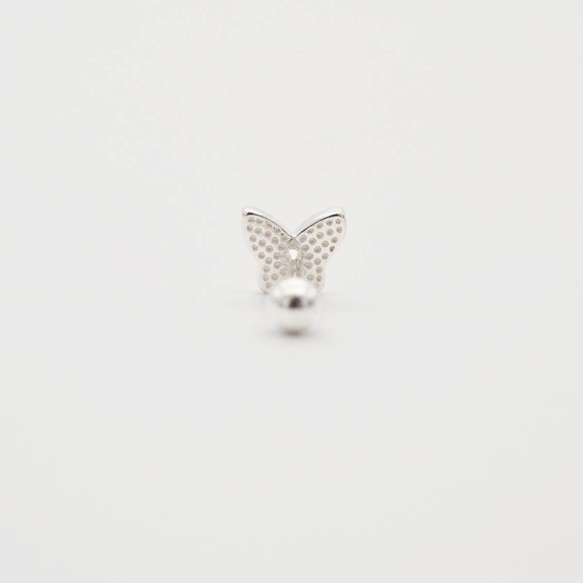 [925 Silver]ブラックエポック蝶ピアス Earrings 10000won 