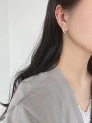 [925 Silver]ブルーグラデーション原石ピアス Piercing The Klang 