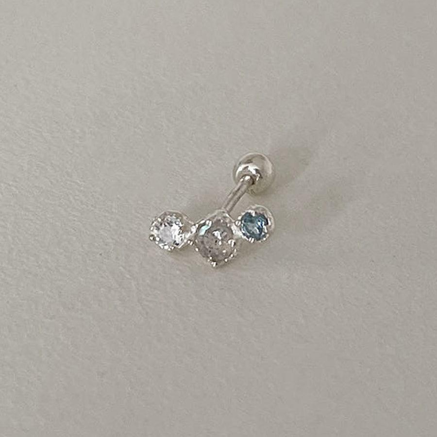 [925 Silver]ブルーグラデーション原石ピアス Piercing The Klang 