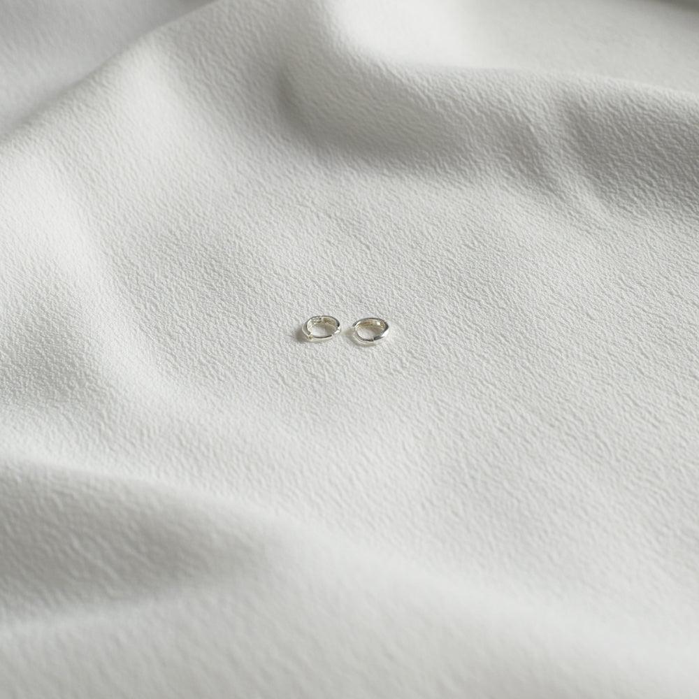 [925 Silver]超ミニ6mmワンタッチリングピアス Earrings 10000won 