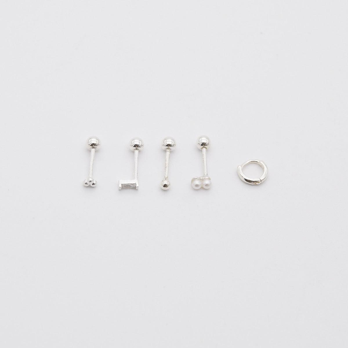 [925 Silver]超ミニベビーボールピアス[5セット] Earrings 10000won 