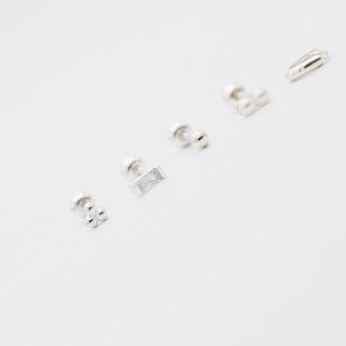 [925 Silver]超ミニベビーボールピアス[5セット] Earrings 10000won 
