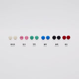 [925 Silver]超ミニカラーボタンピアス[4セット] Earrings 10000won 
