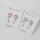[925 Silver]ダーリン ムーン ピアス Earrings bling moon 