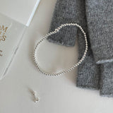 [925 Silver]デイリーシルバーボールブレスレット Bracelet 10000won 