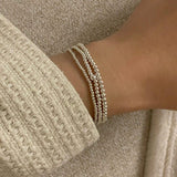 [925 Silver]デイリーシルバーボールブレスレット Bracelet 10000won 