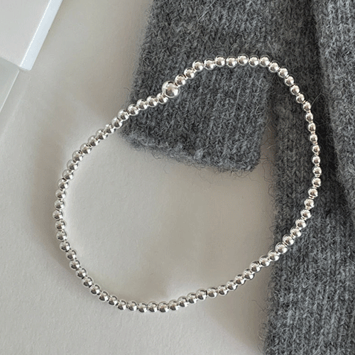 [925 Silver]デイリーシルバーボールブレスレット Bracelet 10000won 