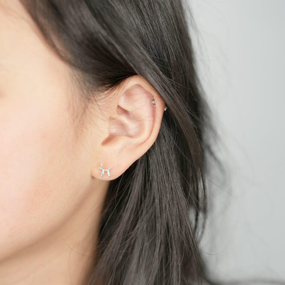 [925 Silver]風船 犬 ピアス Earrings SET ME UP♡ 