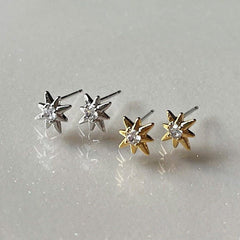 [925 Silver]グリーミング・スパークル・スター・ピアス Earrings younglong-seoul 