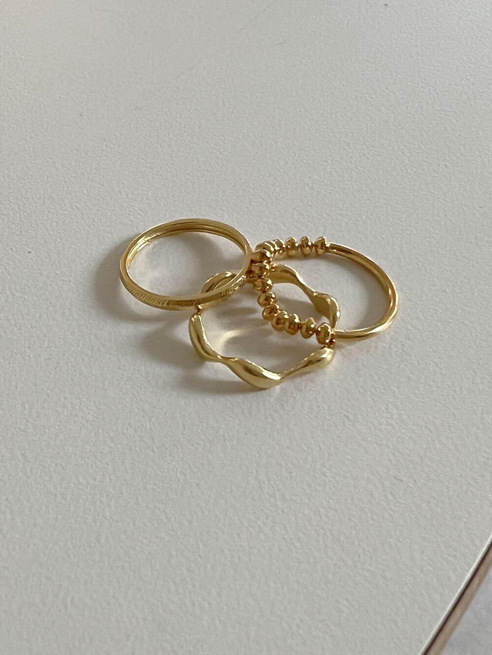 [925 Silver]ハーフアンドハーフボールチェーンリング ring The Klang 