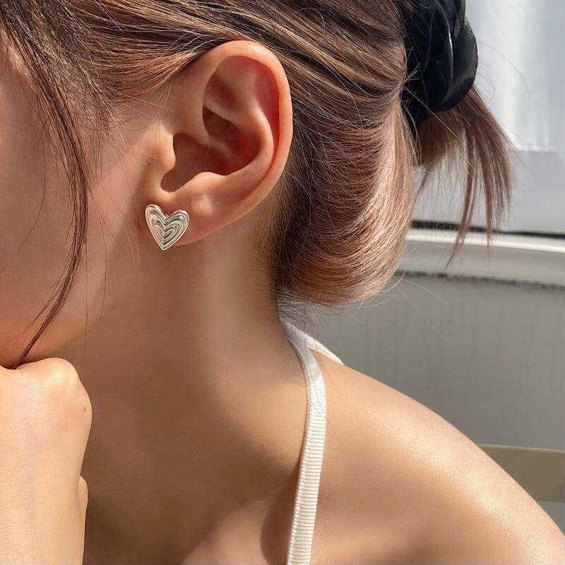 [925 Silver]ハートビームピアス Earrings younglong-seoul 