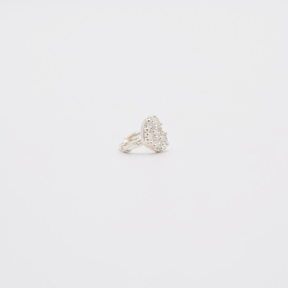 [925 Silver]ハートキュービックリングピアス Earrings 10000won 