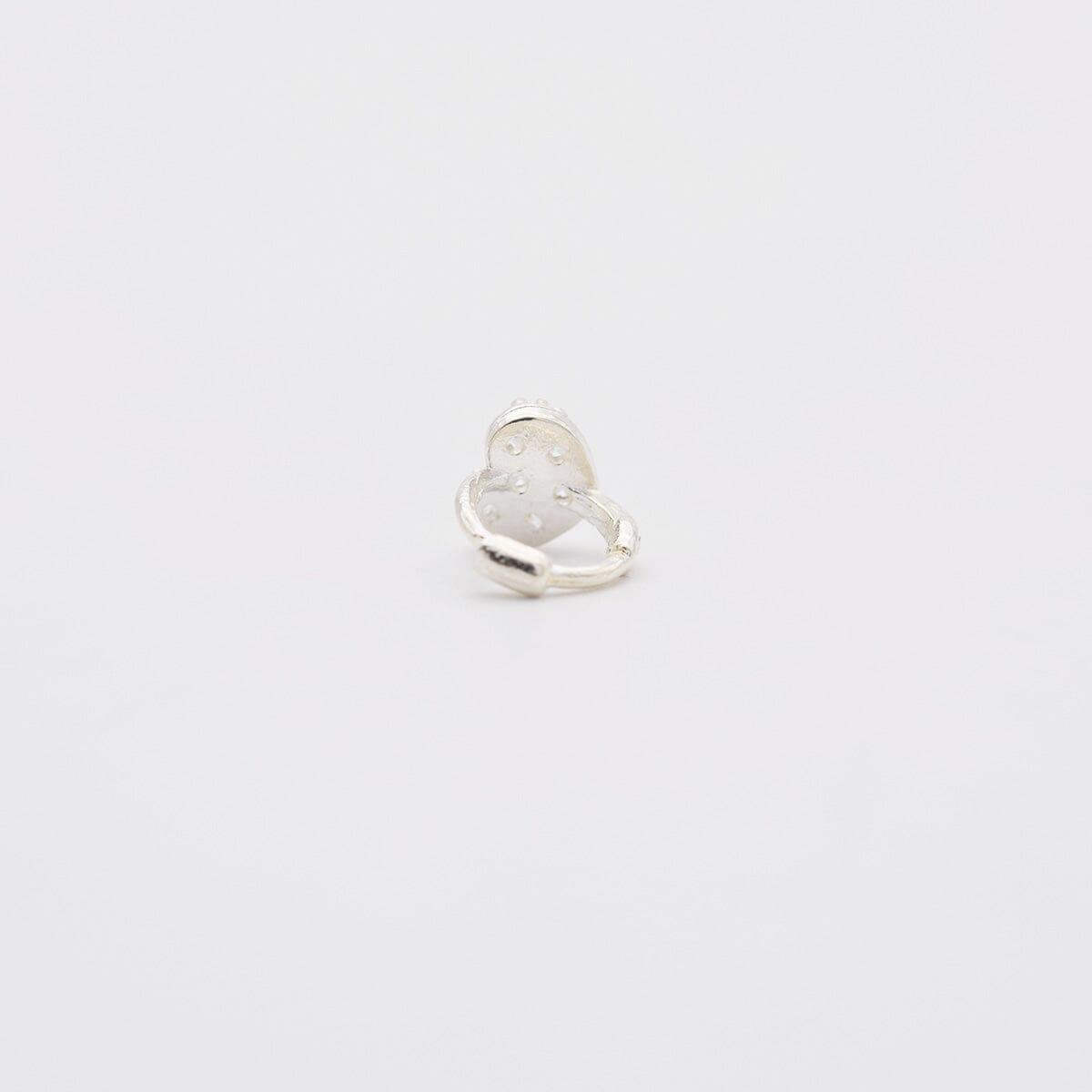 [925 Silver]ハートキュービックリングピアス Earrings 10000won 