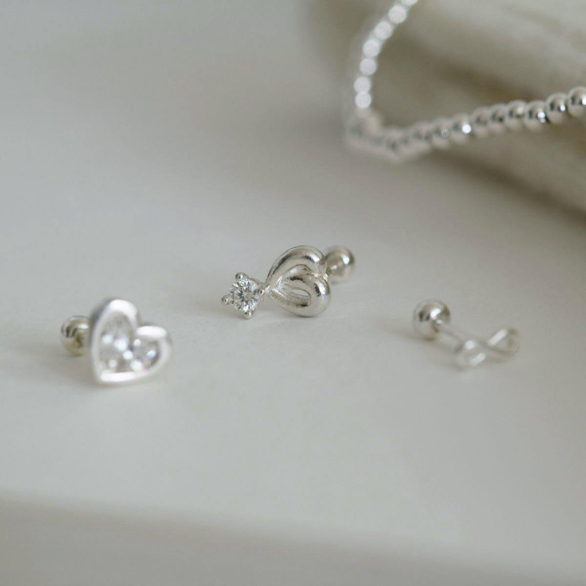 [925 Silver]Heart Donutsピアス Piercing 10000won 