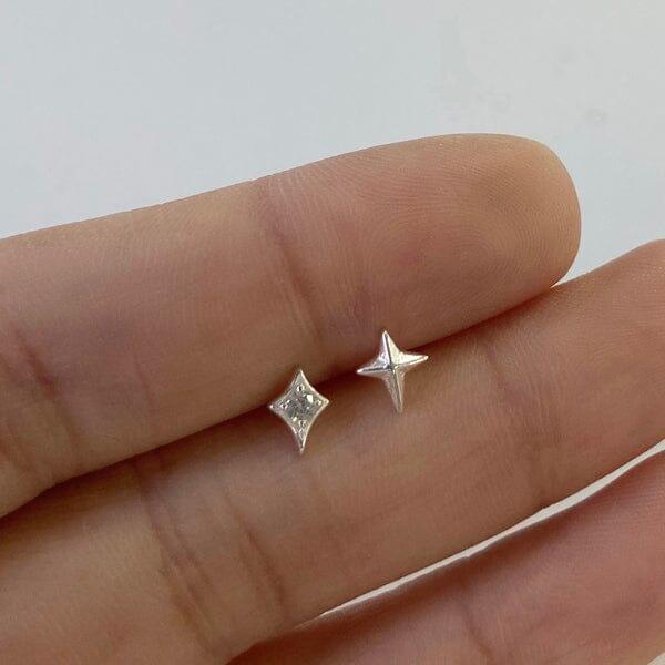 [925 Silver]フラッシュ キュービック ピアス Piercing younglong-seoul 