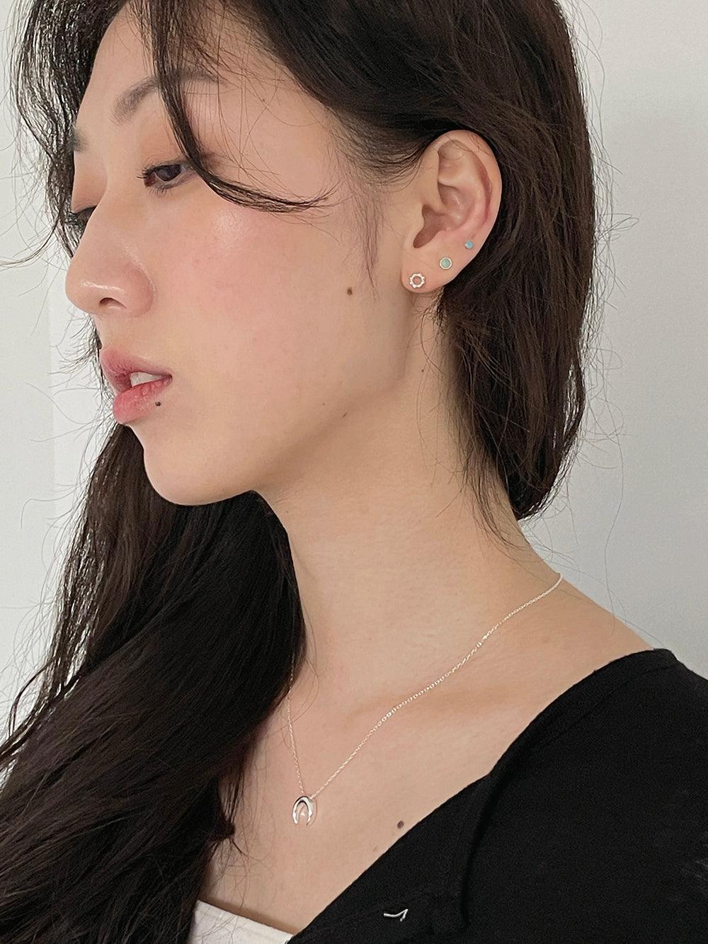 [925 Silver]フルーツゼリー原石ピアス Earrings The Klang 