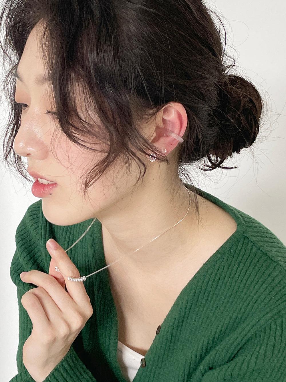 [925 Silver]フルーツゼリー原石ピアス Earrings The Klang 