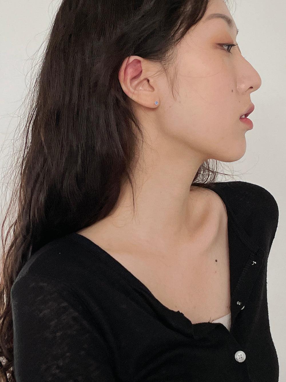 [925 Silver]フルーツゼリー原石ピアス Earrings The Klang 