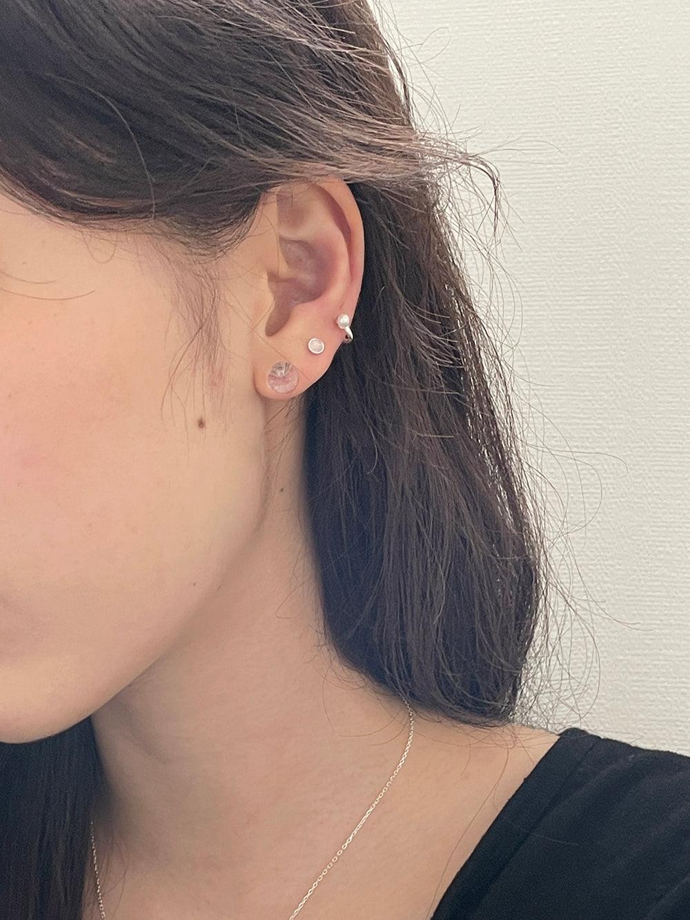 [925 Silver]フルーツゼリー原石ピアス Earrings The Klang 