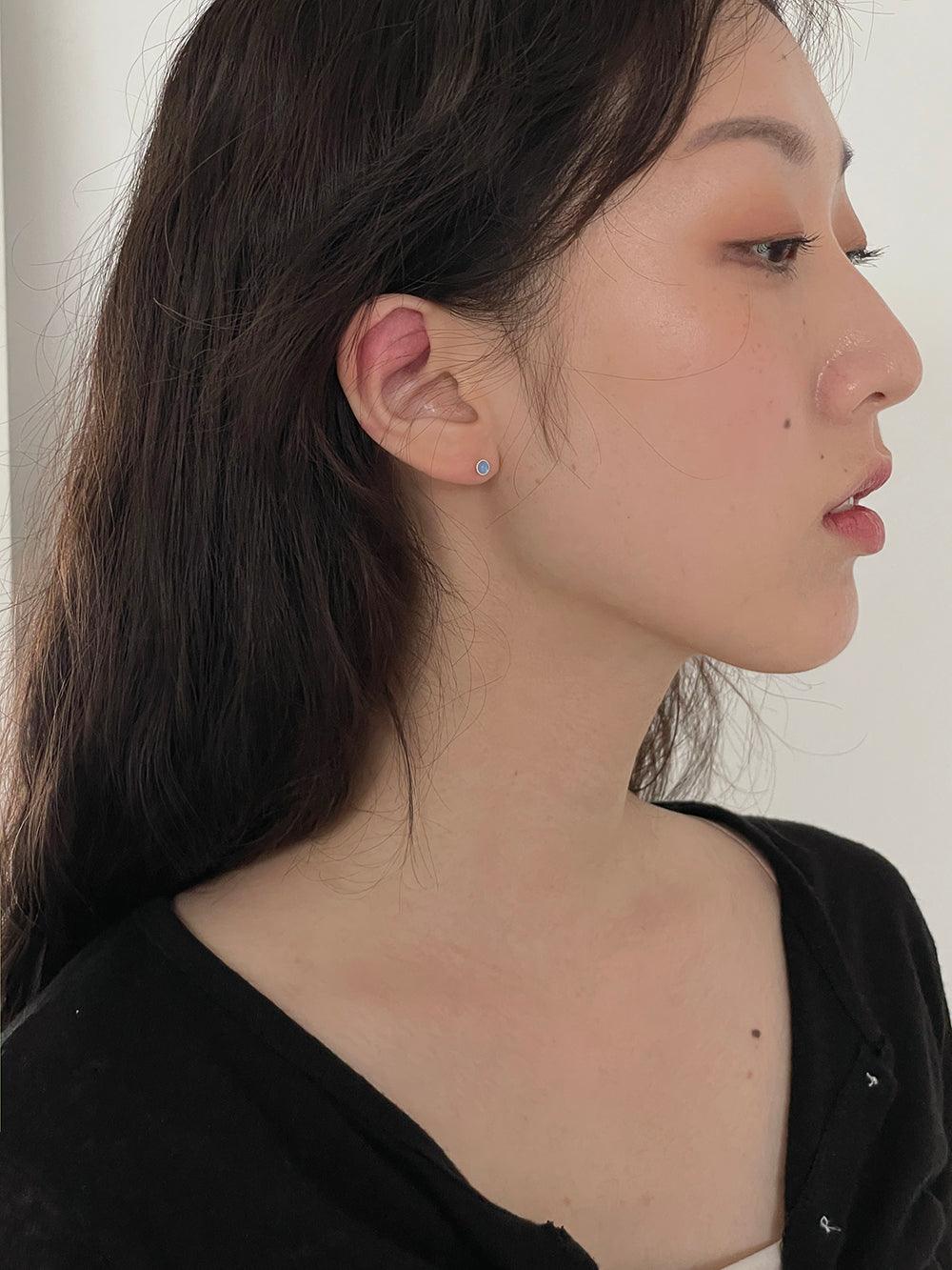 [925 Silver]フルーツゼリー原石ピアス Earrings The Klang 