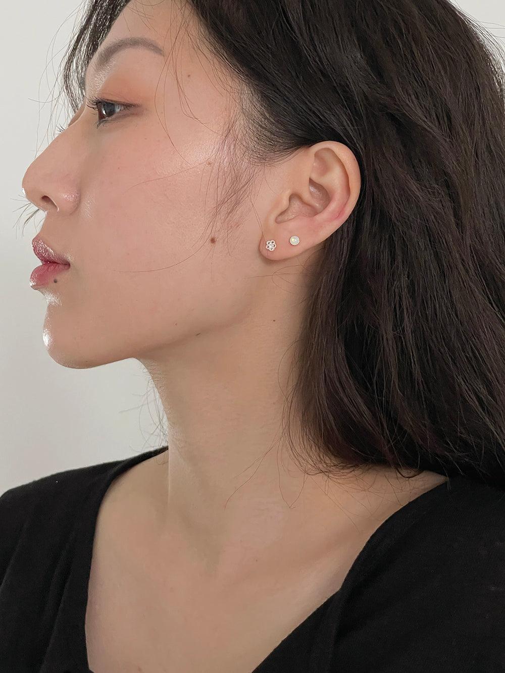 [925 Silver]フルーツゼリー原石ピアス Earrings The Klang 