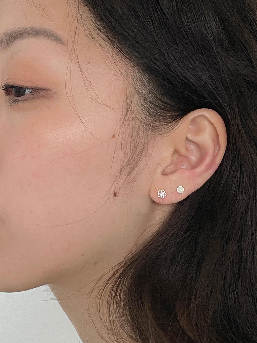 [925 Silver]フルーツゼリー原石ピアス Earrings The Klang 